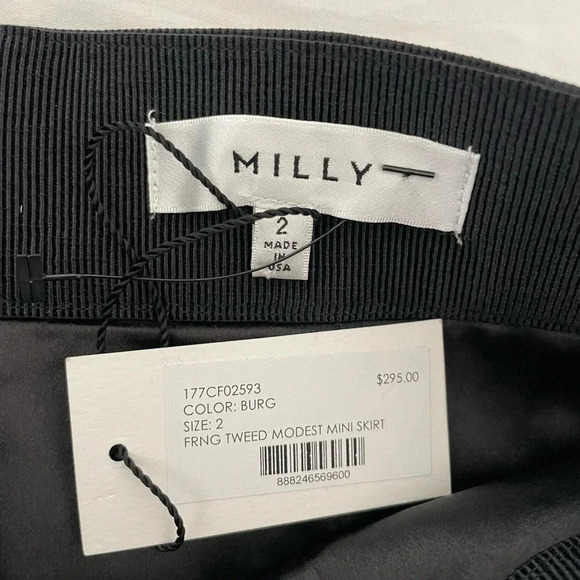 Milly metallic tweed fringe skirt - Picture 7 of 13